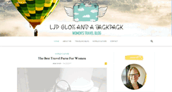 Desktop Screenshot of lipglossandabackpack.com